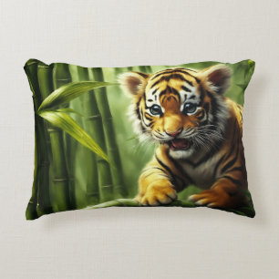 Tiger Cub Throw Pillow