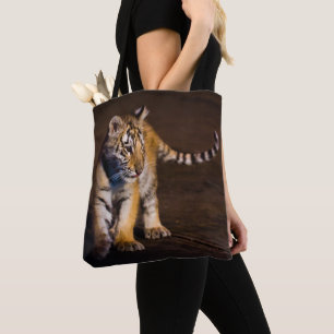 Tiger Cub Walking Tote Bag
