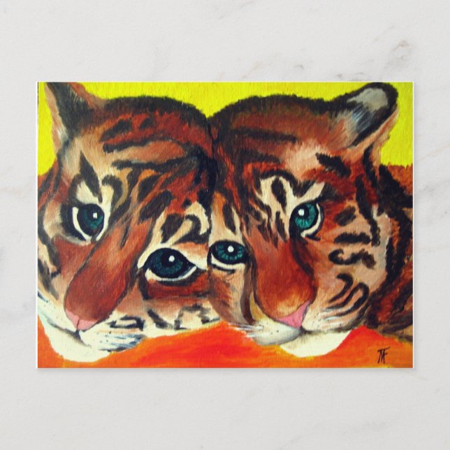 Tiger cubs postcard (Front)