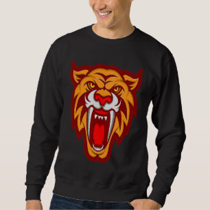Tiger Cute Animal of Jungle Forest Tiger Graphic O Sweatshirt