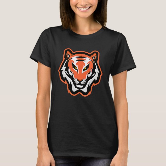 Tiger Cute Animal of Jungle Forest Tiger Graphic O T-Shirt (Front)