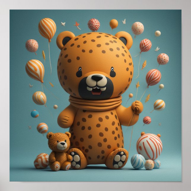 Tiger Cute baby Poster (Front)