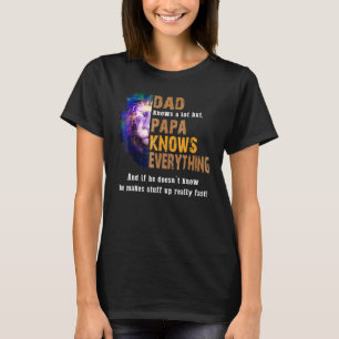 Tiger Dad Knows A Lot But Papa Knows Everything An T-Shirt