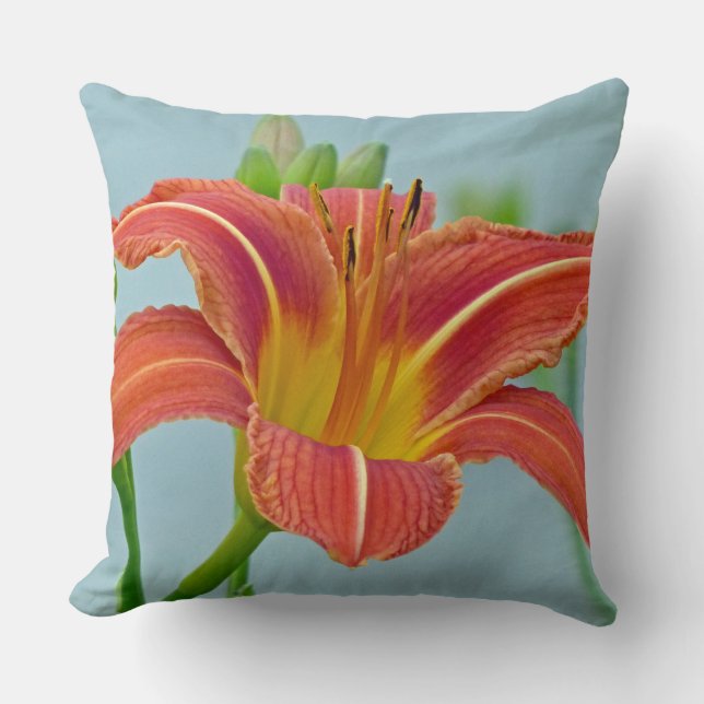 Tiger Daylily Cushion (Front)