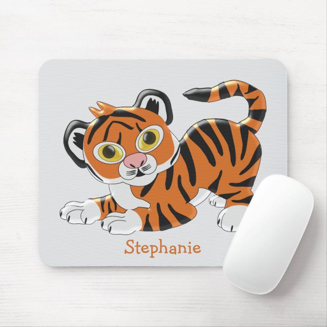 Tiger Design Mouse Pad (With Mouse)