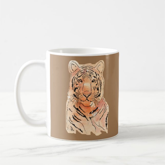 Tiger design on a Mug (Left)