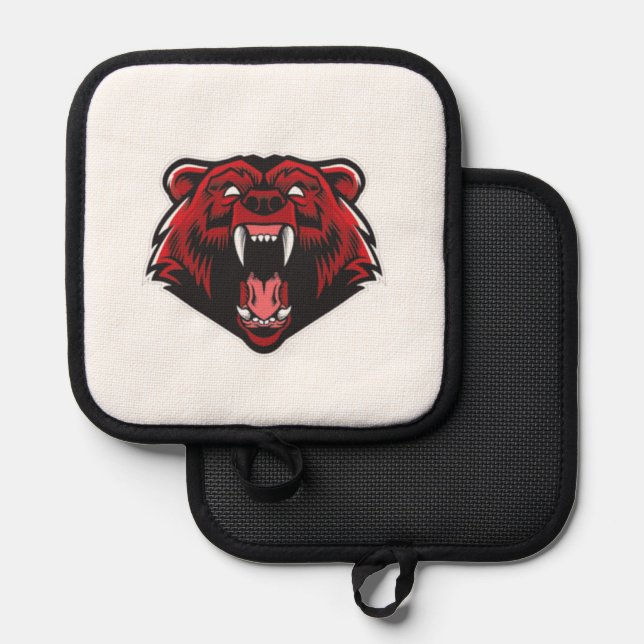 Tiger Design Pot Holder (Front/Back)