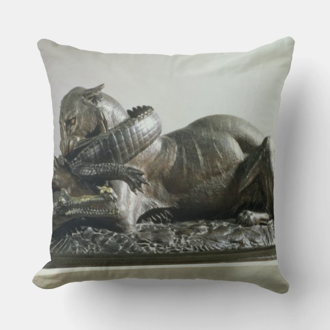 Tiger devouring an alligator, 1832 (bronze) cushion (Front)