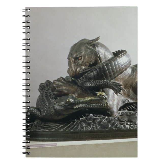 Tiger devouring an alligator, 1832 (bronze) spiral notebook (Front)
