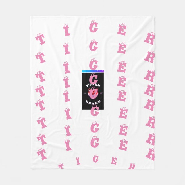 TIGER 🐯 DISIGN IN FLEES BLANKET  (Front)
