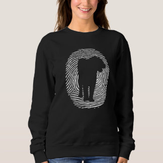 Tiger DNA Fingerprint I Aesthetic Tiger I Tiger I  Sweatshirt