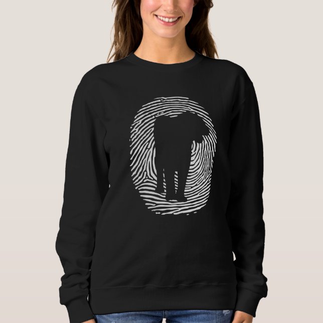 Tiger DNA Fingerprint I Aesthetic Tiger I Tiger I  Sweatshirt (Front)