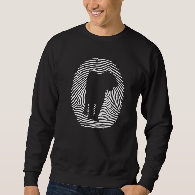 Tiger DNA Fingerprint I Aesthetic Tiger I Tiger I  Sweatshirt (Front)