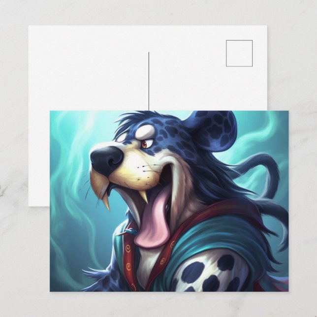 Tiger Dog Postcard (Front/Back)