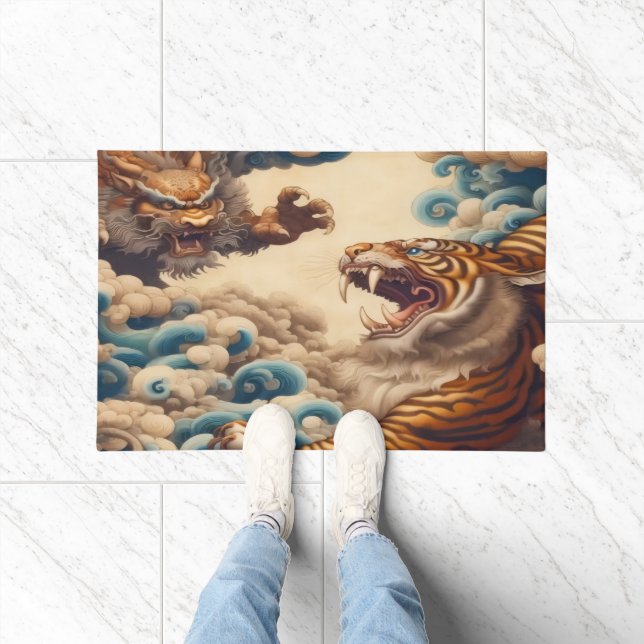 Tiger Dragon Door Mat (Indoor)