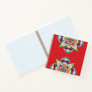 Tiger Dragon Mandala Notebook 8.5x8.5