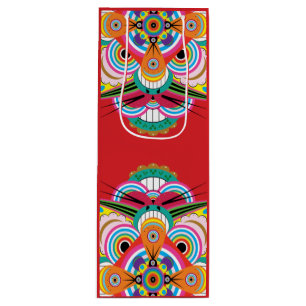 Tiger Dragon Mandala Wine Gift Bag