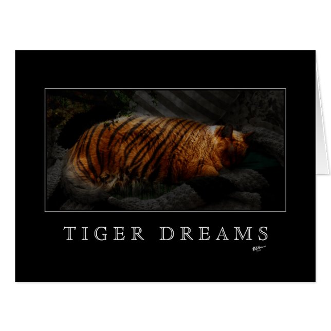 Tiger Dreams Card (Front Horizontal)