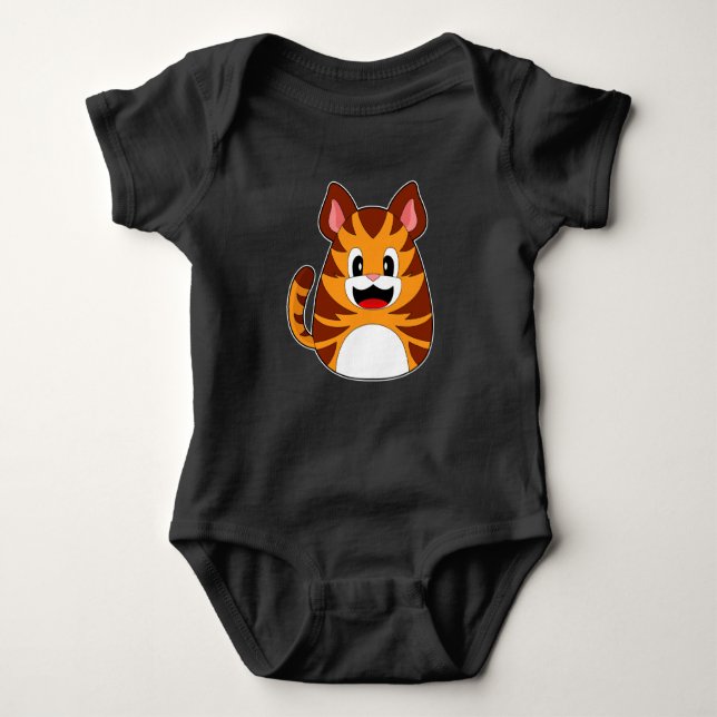 Tiger Easter Easter egg Baby Bodysuit (Front)