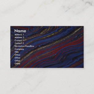 Tiger eye, haematite and jasper business card