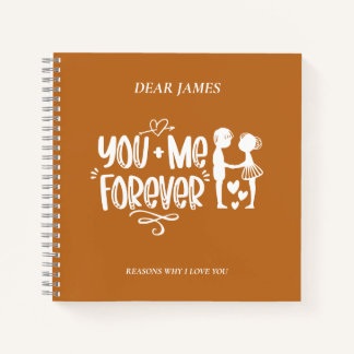 Tiger Eye Orange Reasons Why I Love You Notebook