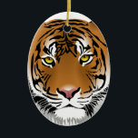 Tiger Eyes Ceramic Tree Decoration<br><div class="desc">Tiger Eyes. Designs on house hold products,  stationary,  and much more products, </div>