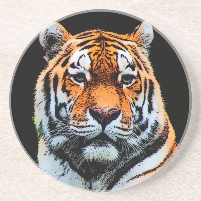 Tiger Eyes Inspirational Coaster (Front)