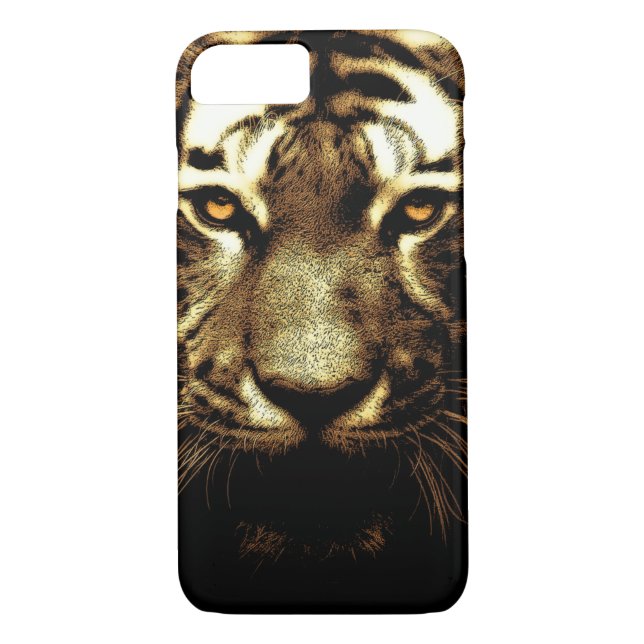 Tiger Eyes Photo Wild Animals iPhone 7 Case (Back)