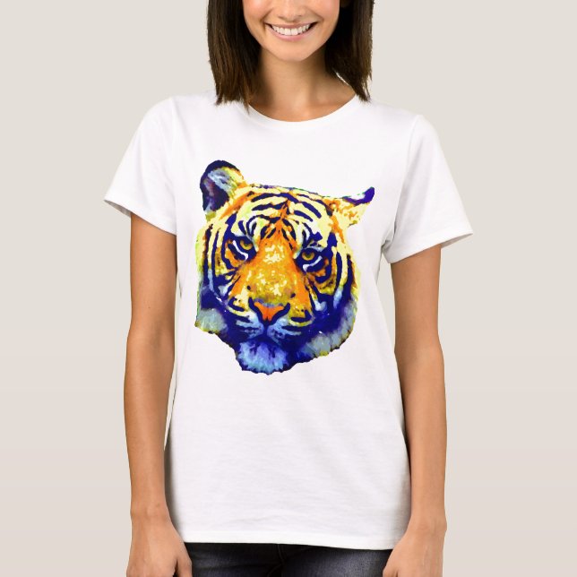 Tiger Eyes Pop Art T-Shirt (Front)