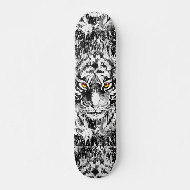 Tiger Eyes - Tiger Head Skateboard (Front)