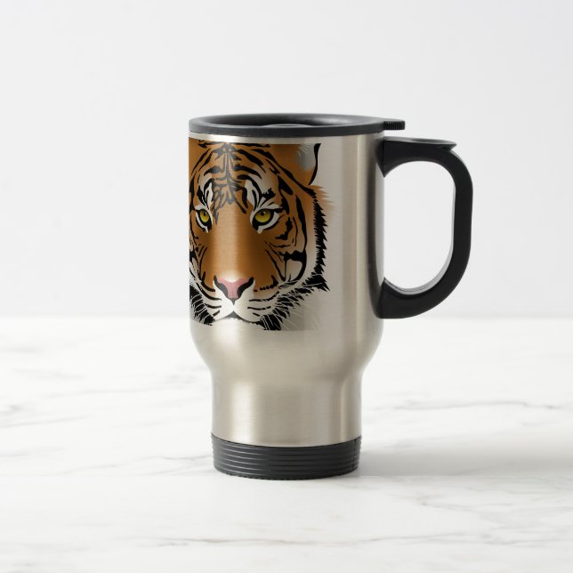 Tiger Eyes Travel Mug (Right)