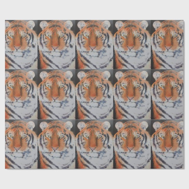 Tiger Eyes Wrapping Paper (Flat)