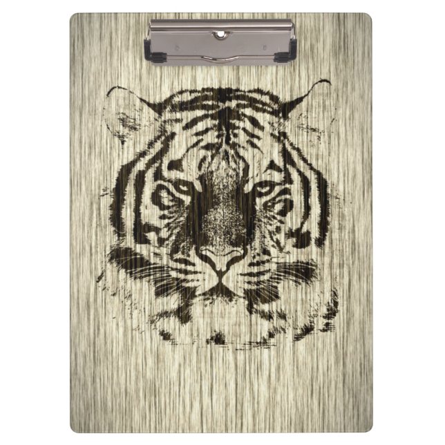 Tiger Face #2 Clipboard (Front)