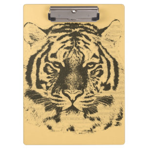 Tiger Face #3 Clipboard