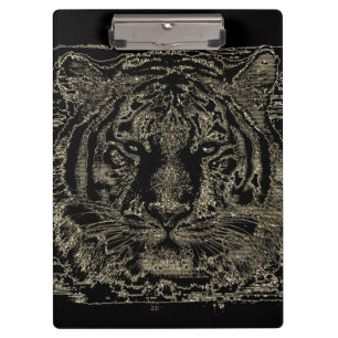 Tiger Face #5 Clipboard