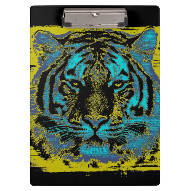 Tiger Face #7 Clipboard (Front)