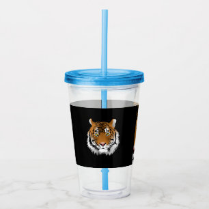 Tiger Face Acrylic Tumbler