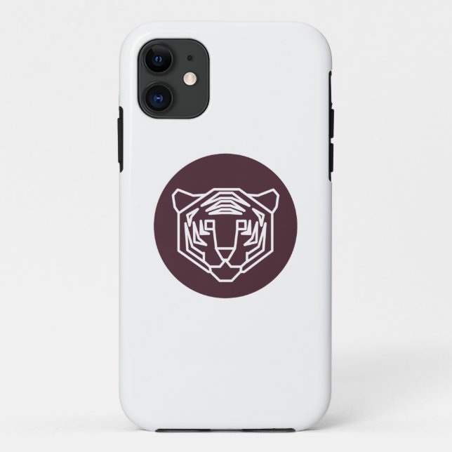 Tiger Face Badge Case-Mate iPhone Case (Back)
