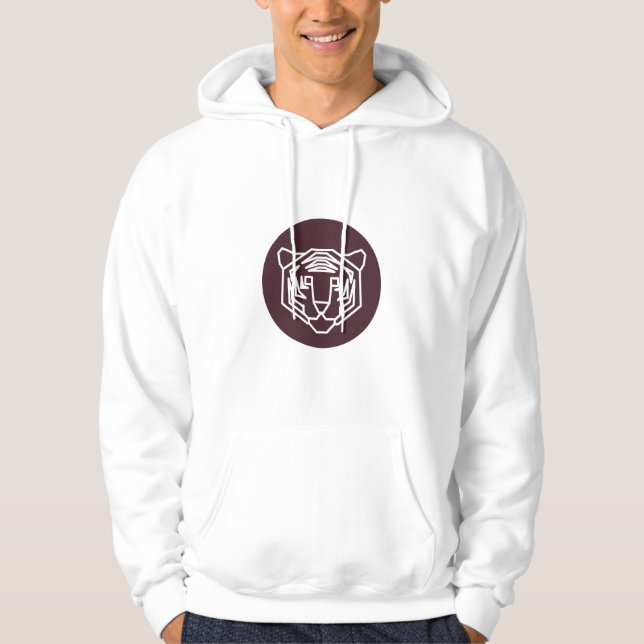 Tiger Face Badge Hoodie (Front)