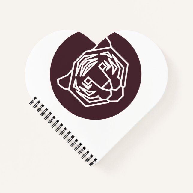 Tiger Face Badge Notebook (Front)