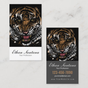 Tiger Face Business Card