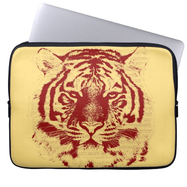 Tiger Face Close-Up 7 Laptop Sleeve (Front)