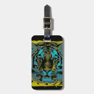 Tiger Face Close-Up 9 Luggage Tag