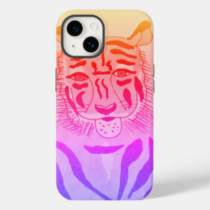 Tiger Face Drawing Case-Mate iPhone 14 Case
