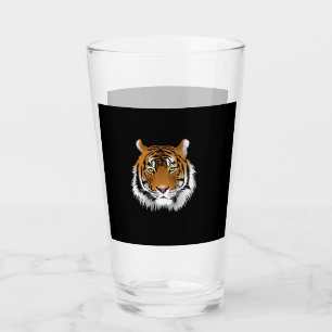 Tiger Face Glass Cup