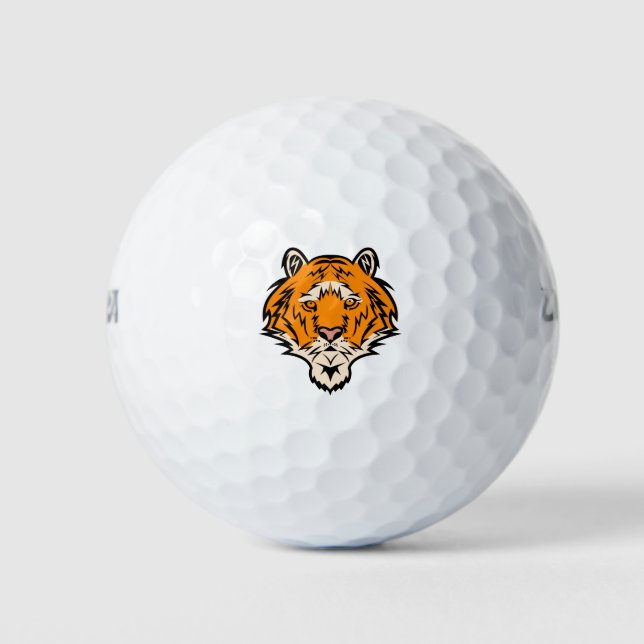 Tiger face golf balls (Front)