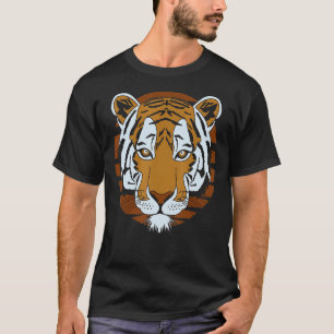 Tiger Face Head Big Cats Print Predator Animal Imp T-Shirt