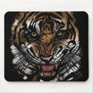 Tiger Face Mouse Pad