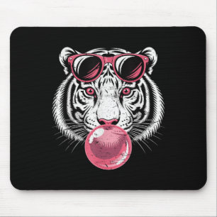 Tiger Face Nk Sungles Jungle Vibes Animal Lover Gi Mouse Pad