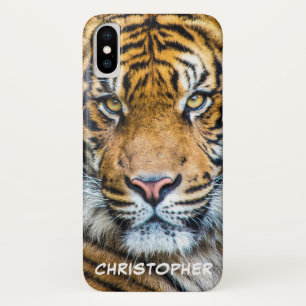 Tiger Face Personalized Name Case-Mate iPhone Case